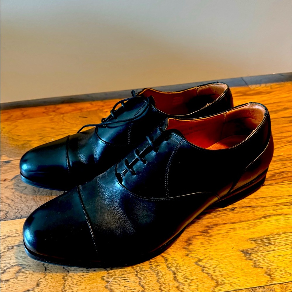 Wolf and Shepherd Men’s Size12D Captoe Dress Shoe in Black